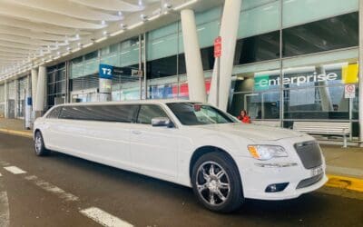 Airport Transport Service with Chrysler Super Stretch Limousine from Oran Park